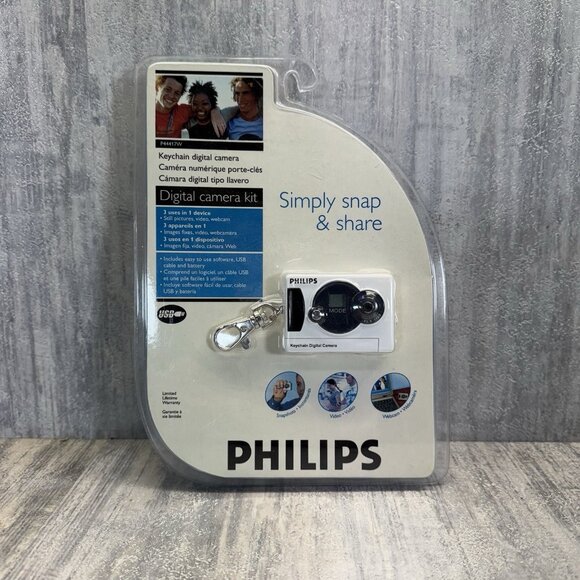 Philips Keychain Digital Camera Kit P44417P Point & Shoot 2006 NEW Sealed - Picture 1 of 6